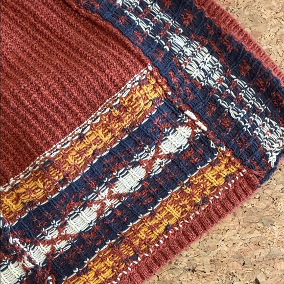 Lucky Brand Rust Geometric Cardigan - Picture 11 of 11